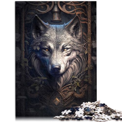 Puzzle für Erwachsene, 1000 Teile, Fable Wolf-Quizspiel, Spaß für Zuhause, Geburtstagsgeschenk, Reisegeschenk, 14,96 x 20,47 Zoll von SYUNFEI