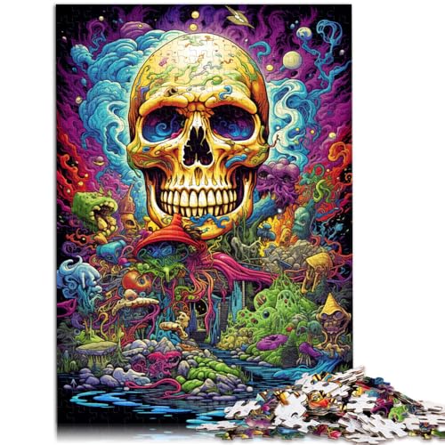 Puzzle für Erwachsene, 1000 Teile, Fantasy-Weihnachts-Totenkopf, Alter Mann, Quizspiel, tolle Geschenke für Weihnachten, 50 x 75 cm, für Teenager ab 14 Jahren von SYUNFEI