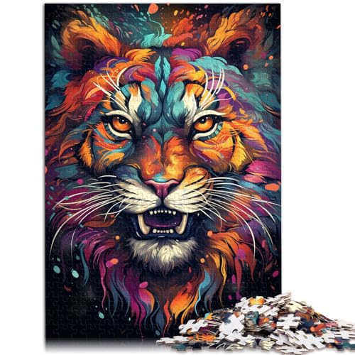 Puzzle für Erwachsene mit 1000 Teilen, Wilder exotischer Tiger, Denksportaufgabe für die Schreibtischdekoration,38x52cm, für Teenager ab 14 Jahren Puzzle für Erwachsene mit 1000 Teilen, Wilder exotischer Tiger, Denksportaufgabe für die Schreibtischdekoration,38x52cm, für Teenager ab 14 Jahren von SYUNFEI