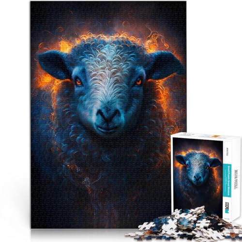 Puzzle für Erwachsene, 1000 Teile, Feuerschaf, Denkspiel, anspruchsvoll, Aber unterhaltsam und humorvoll,50x75cm, für Jugendliche ab 14 Jahren von SYUNFEI