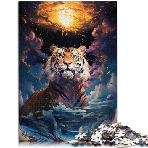 Puzzle für Erwachsene, 1000 Teile, Kunsttiger, anspruchsvolles Spiel, Wanddekoration, einzigartige Geburtstags, 50 x 75 cm, für 14-Jährige Puzzle für Erwachsene, 1000 Teile, Kunsttiger, anspruchsvolles Spiel, Wanddekoration, einzigartige Geburtstags, 50 x 75 cm, für 14-Jährige von SYUNFEI