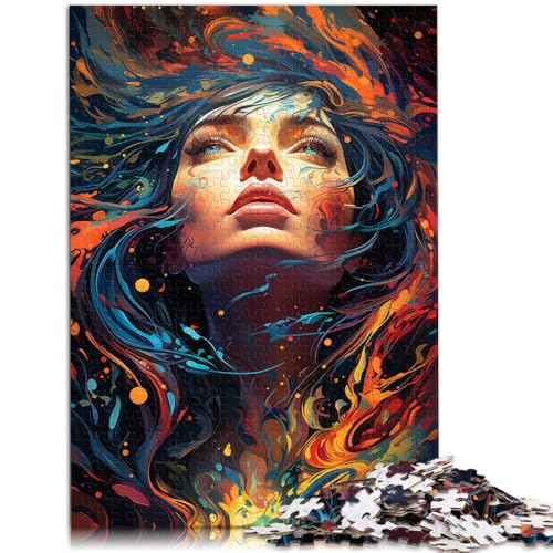 Puzzle für Erwachsene, 1000 Teile, Frau, Puzzle – anspruchsvolles Spiel mit passendem Poster und Quizblatt, 14,96 x 20,47 Zoll von SYUNFEI