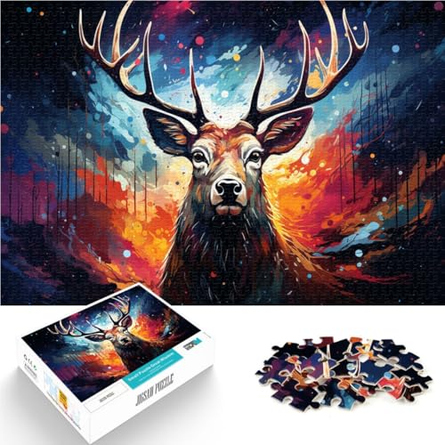 Puzzle für Erwachsene, 2000 Teile, buntes Sikahirsch-Spiel, Spielzeug, tolles Geschenk für Spiele, 27,56 x 39,37 Zoll, von SYUNFEI