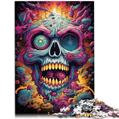 1000-teiliges Puzzle für Erwachsene, Totenkopf-Spiel zum Ausmalen, Spielzeug, perfekte Dekoration,38x52cm, für Teenager ab 14 Jahren von SYUNFEI