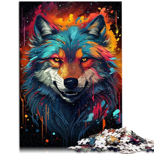 Puzzle für Erwachsene, 1000 Teile, Farbwolf-Spiel, Spielzeug für die ganze Familie, Geschenkangebot,50x75cm, für 14-Jährige von SYUNFEI
