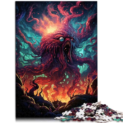 Puzzle für Erwachsene, 1000 Teile, Monster, anspruchsvolles Spiel, Wanddekoration, einzigartige Geburtstags, 19,7 x 29,5 Zoll, von SYUNFEI