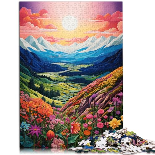 Puzzle-Geschenk, Pop-Art-Berge für Erwachsene, 2000 Teile, Puzzle-Geschenke, 70 x 100 cm, graue Karten-Puzzles für Erwachsene und Kinder ab 14 Jahren, Erwachsene, Puzzles Geschenke von SYUNFEI
