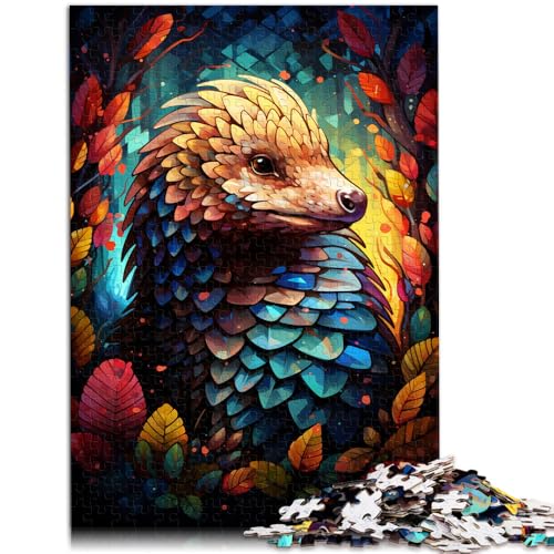 Puzzle für Erwachsene, 1000 Teile, Tier-Schuppentier, anspruchsvolles Spiel, Lernspiel für Geburtstag, Weihnachten, 26x38cm, für 14-Jährige von SYUNFEI