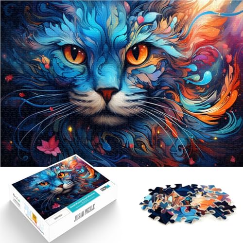 Puzzle für Erwachsene, 2000 Teile, buntes Katzen-Puzzle – anspruchsvolles Spiel, stärkt die Liebe zwischen Paaren, 60 x 100 cm, für 14-Jährige von SYUNFEI