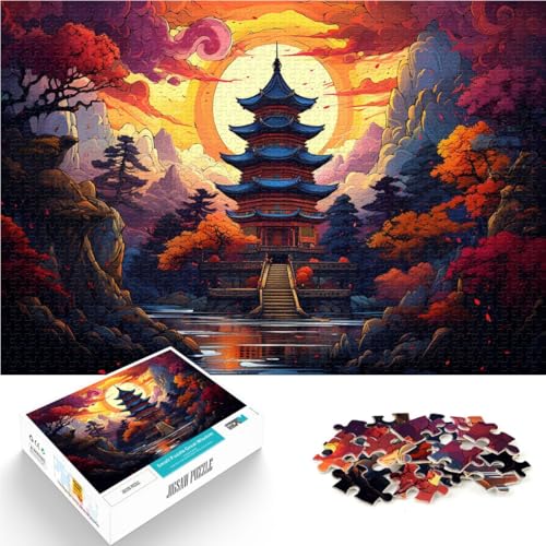 1000-teiliges Puzzle für Erwachsene, traditionelles Pagodenspiel, Spielzeug, einzigartige Geburtstags, 50 x 75 cm, von SYUNFEI