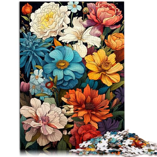 Puzzle für Erwachsene, 1000 Teile, Blumenmeer-Puzzle, Geschenke mit vollständig ineinander greifenden, zufällig geformten Teilen, 50 x 75 cm, für Teenager ab 14 Jahren von SYUNFEI