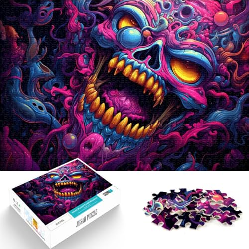 1000-teiliges Puzzle für Erwachsene, wütendes Biest, anspruchsvolles Spiel, Lernspiel für Geburtstag, Weihnachten,38x52cm von SYUNFEI