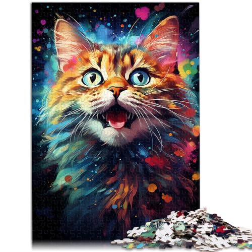 Puzzle für Erwachsene, 2000 Teile, Bunte getigerte Katze, anspruchsvolles Spiel, tolles Geschenk für die ganze Familie, 60 x 100 cm, für 14-Jährige Puzzle für Erwachsene, 2000 Teile, Bunte getigerte Katze, anspruchsvolles Spiel, tolles Geschenk für die ganze Familie, 60 x 100 cm, für 14-Jährige von SYUNFEI