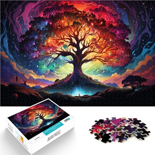 Puzzle für Erwachsene, 1000 Teile, Fantasie-Lebensbaum, pädagogisches Spielzeug zum Stressabbau, verbessert das Gedächtnis,38x52cm, für 14-Jährige von SYUNFEI
