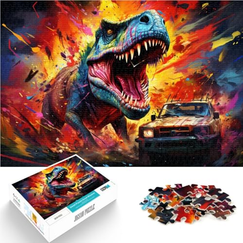 2000-teiliges Puzzle für Erwachsene, Fantasie-Dinosaurier, Lernspiele, Heimdekoration, Puzzle, 27,56 x 39,37 Zoll, Weihnachts Geschenke von SYUNFEI