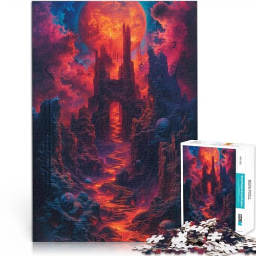 Puzzle für Erwachsene, 1000 Teile, Dämonenhölle, anspruchsvolles Spiel, ganze Familie, 50 x 75 cm, für Teenager ab 14 Jahren von SYUNFEI