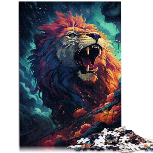 1000-teiliges Puzzle für Erwachsene, Löwenspiel, Spielzeug, Herausforderung für die Gehirnintelligenz, süchtig machendes Spielzeug, 50 x 75 cm, von SYUNFEI