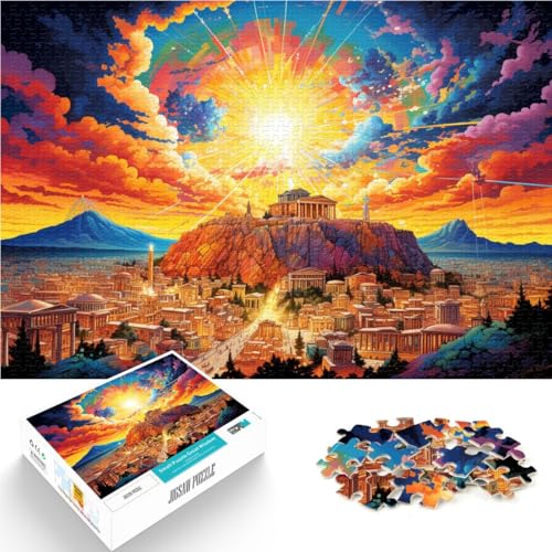 Puzzle für Erwachsene, 2000 Teile, farbenfrohes Griechenland. Athen, Spielspielzeug, tolles, 70 x 100 cm, von SYUNFEI