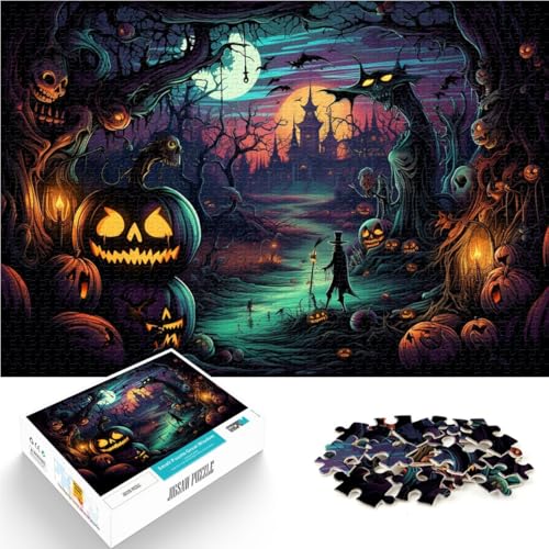 Puzzle für Erwachsene, 2000 Teile, Halloween-Horrornacht, anspruchsvolles Spiel, geeignet für Paare, 27,56 x 39,37 Zoll, für Teenager ab 14 Jahren Puzzle für Erwachsene, 2000 Teile, Halloween-Horrornacht, anspruchsvolles Spiel, geeignet für Paare, 27,56 x 39,37 Zoll, für Teenager ab 14 Jahren von SYUNFEI