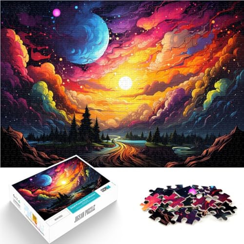 Puzzle für Erwachsene, 1000 Teile, Landschaftsspiel, Spielzeug für die ganze Familie, Geschenk mit passendem Poster und Quizblatt, 14,96 x 20,47 Zoll Puzzle für Erwachsene, 1000 Teile, Landschaftsspiel, Spielzeug für die ganze Familie, Geschenk mit passendem Poster und Quizblatt, 14,96 x 20,47 Zoll von SYUNFEI
