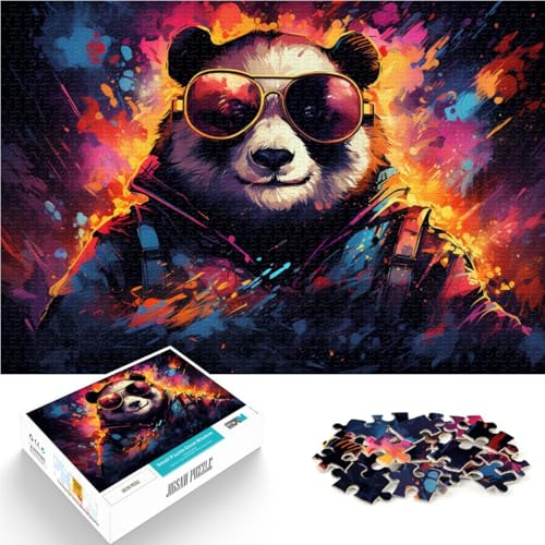 1000-teiliges Puzzle für Erwachsene, Panda-Puzzle – anspruchsvolles Spiel, Lernspiel für Geburtstag, Weihnachten,38x52cm, für 14-Jährige von SYUNFEI