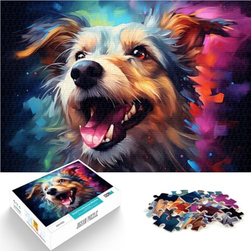 Puzzle für Erwachsene, 1000 Teile, Terrier, anspruchsvolles Spiel, Herausforderung für die Gehirnintelligenz, süchtig machendes Spielzeug, 50 x 75 cm, von SYUNFEI