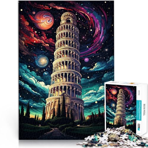 Puzzle für Erwachsene, 2000 Teile, Schiefer Turm von Pisa, anspruchsvolles Spiel, tolles Geschenk für Spiele, 27,56 x 39,37 Zoll, für Teenager ab 14 Jahren von SYUNFEI