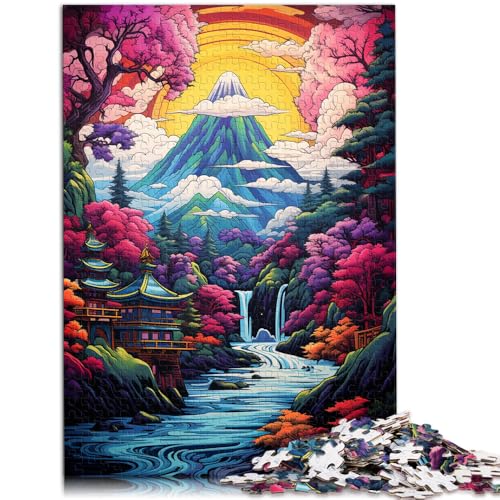 Puzzle für Erwachsene, 2000 Teile, EIN Gemälde im asiatischen Stil mit Bergen und Bäumen, Lernspiele, Heimdekoration, Puzzle, 27,56 x 39,37 Zoll, Weihnachtspuzzle-Geschenke von SYUNFEI