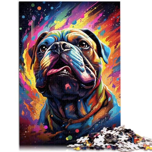 1000-teiliges Puzzle für Erwachsene, EIN sanfter Bulldoggen-Puzzle – anspruchsvolles Spiel, tolles, 38x52cm, für Teenager ab 14 Jahren von SYUNFEI