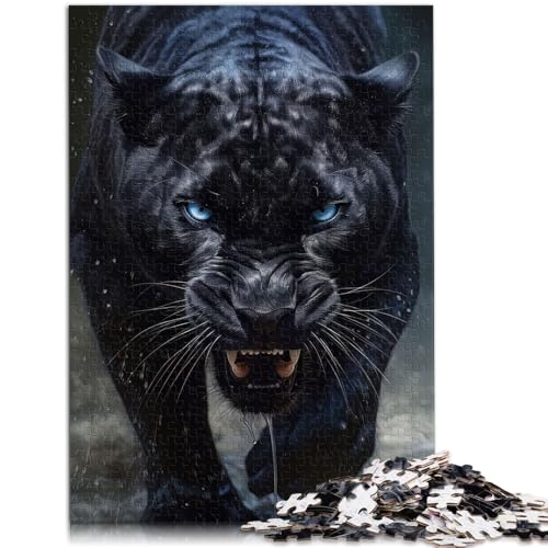 Puzzle-Geschenke für Erwachsene, „Kraftvolles Auge des schwarzen Panthers“, 1000 Puzzles aus Holz, 50 x 75 cm, für Jugendliche und Erwachsene, schwierig und herausfordernd Puzzle-Geschenke für Erwachsene, „Kraftvolles Auge des schwarzen Panthers“, 1000 Puzzles aus Holz, 50 x 75 cm, für Jugendliche und Erwachsene, schwierig und herausfordernd von SYUNFEI
