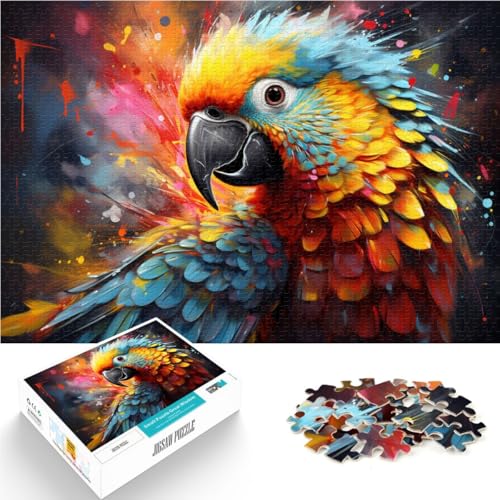 Puzzle 2000 Teile für Erwachsene, Papageien-Malerei, Spielzeug zum Stressabbau, einzigartige Geburtstags, 70 x 100 cm, für 14-Jährige von SYUNFEI
