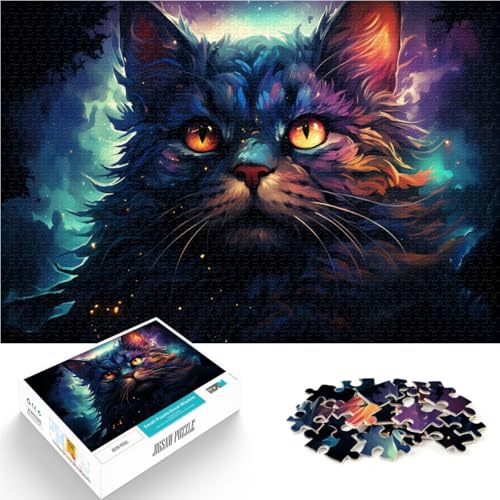Puzzle mit 1000 Teilen für Erwachsene. Geheimnisvolles, farbenfrohes Höllenkatzen-Spielzeug zum Stressabbau. Tolle Geschenke und Spielzeuge.38x52cm. Puzzle mit 1000 Teilen für Erwachsene. Geheimnisvolles, farbenfrohes Höllenkatzen-Spielzeug zum Stressabbau. Tolle Geschenke und Spielzeuge.38x52cm. von SYUNFEI