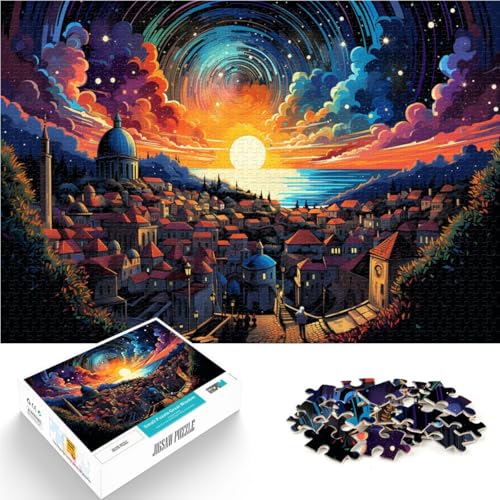 Puzzle für Erwachsene mit 1000 Teilen, Hafen von Dubrovnik, Denkspiel ganze Familie,38x52cm Puzzle für Erwachsene mit 1000 Teilen, Hafen von Dubrovnik, Denkspiel ganze Familie,38x52cm von SYUNFEI