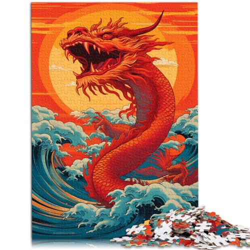 Puzzle für Erwachsene, 1000 Teile, Illustration eines riesigen chinesischen Drachen, Puzzle – anspruchsvolles Spiel, EIN Kunstwerk, 50 x 75 cm Puzzle für Erwachsene, 1000 Teile, Illustration eines riesigen chinesischen Drachen, Puzzle – anspruchsvolles Spiel, EIN Kunstwerk, 50 x 75 cm von SYUNFEI