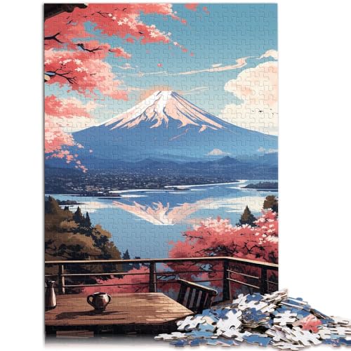 Puzzle für Erwachsene mit 2000 Teilen, Japan, Berg Fuji, Denkspiel mit vollständig ineinander greifenden, zufällig geformten Teilen, 70 x 100 cm, für Teenager ab 14 Jahren von SYUNFEI