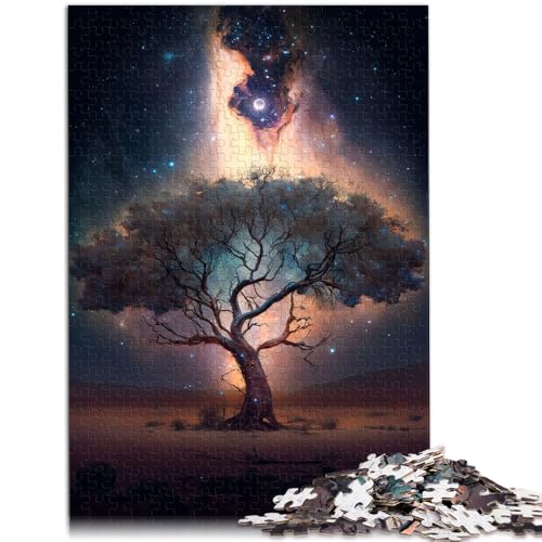 2000-teiliges Puzzle für Erwachsene, kosmischer Baum des Lebens, anspruchsvolles Spiel, Geschenke, tolles Geschenk für Spiele, 27,56 x 39,37 Zoll, von SYUNFEI