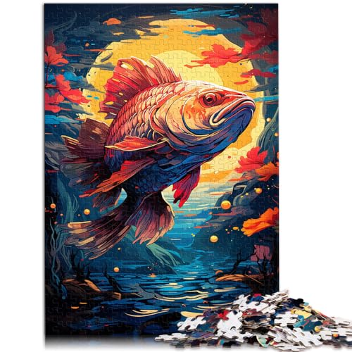 Puzzle Erwachsene, 1000 Teile, Karpfen, Spiele, Spielzeug, Geschenk. Helfen Sie dem Gehirn, süchtig machendes Spielzeug zu trainieren und Geduld zu fördern. 14,96 Zoll x 20,47 Zoll von SYUNFEI