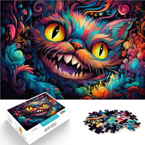 Puzzle für Erwachsene, 2000 Teile, Alice-Katze, Spiele, Spielzeug, Geschenk, Herausforderung für die Gehirnintelligenz, süchtig machendes Spielzeug, 27,56 x 39,37 Zoll, von SYUNFEI