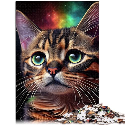 1000-teiliges Puzzle für Erwachsene, Puzzle „Katze, Galaxie, Tiergesicht“, Quizspiel, Lernspiel für Geburtstag, Weihnachten,38x52cm, für Teenager ab 14 Jahren 1000-teiliges Puzzle für Erwachsene, Puzzle „Katze, Galaxie, Tiergesicht“, Quizspiel, Lernspiel für Geburtstag, Weihnachten,38x52cm, für Teenager ab 14 Jahren von SYUNFEI