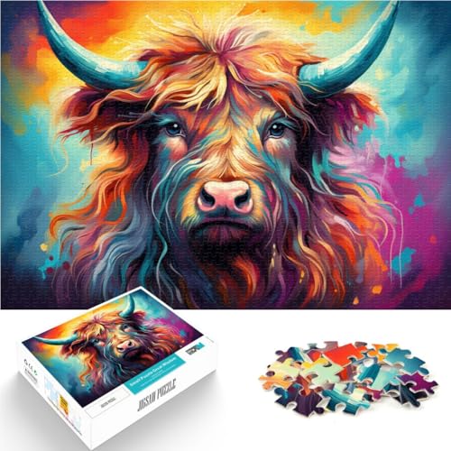 Puzzle 2000 Teile für Erwachsene, Anthrazit, Highland Cow Game Toys, Geschenkidee für die ganze Familie, 27,56 x 39,37 Zoll, für Teenager ab 14 Jahren Puzzle 2000 Teile für Erwachsene, Anthrazit, Highland Cow Game Toys, Geschenkidee für die ganze Familie, 27,56 x 39,37 Zoll, für Teenager ab 14 Jahren von SYUNFEI
