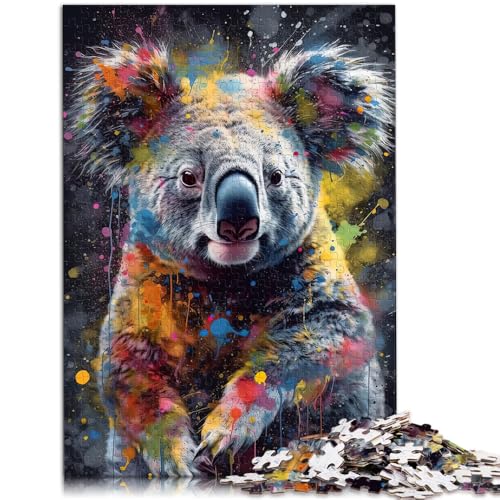 Puzzle für Erwachsene, 1000 Teile, Koala-Gemälde, Puzzle – anspruchsvolles Spiel, Weihnachtspuzzle, Geschenke, 14,96 x 20,47 Zoll von SYUNFEI