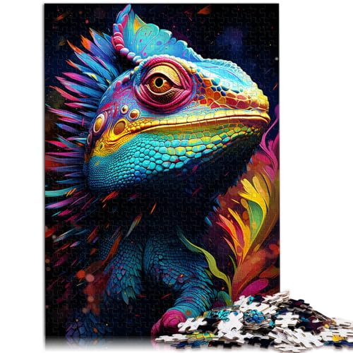 Puzzle für Erwachsene, 1000 Teile, Krafttier-Chamäleon, Quizspiel mit passendem Poster und Quizblatt, 19,7 x 29,5 Zoll, geeignet für und Jugendliche ab 14 Jahren Puzzle für Erwachsene, 1000 Teile, Krafttier-Chamäleon, Quizspiel mit passendem Poster und Quizblatt, 19,7 x 29,5 Zoll, geeignet für und Jugendliche ab 14 Jahren von SYUNFEI
