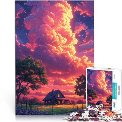 Puzzle für Erwachsene, 1000 Teile, Wolken, Lernpuzzle für die Heimdekoration, 50 x 75 cm, für Jugendliche ab 14 Jahren von SYUNFEI