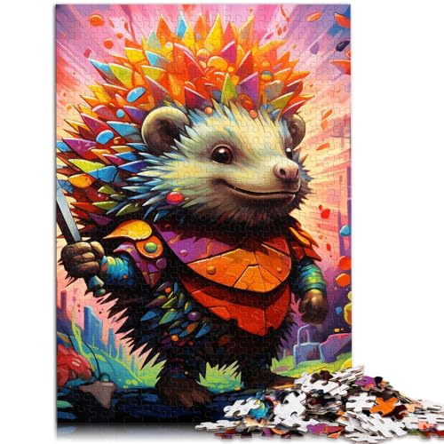 Puzzle für Erwachsene, 1000 Teile, Kunst-Igel-Quizspiel, Familienspiel, Stressabbau, schwieriges Herausforderungspuzzle, 14,96 Zoll x 20,47 Zoll von SYUNFEI