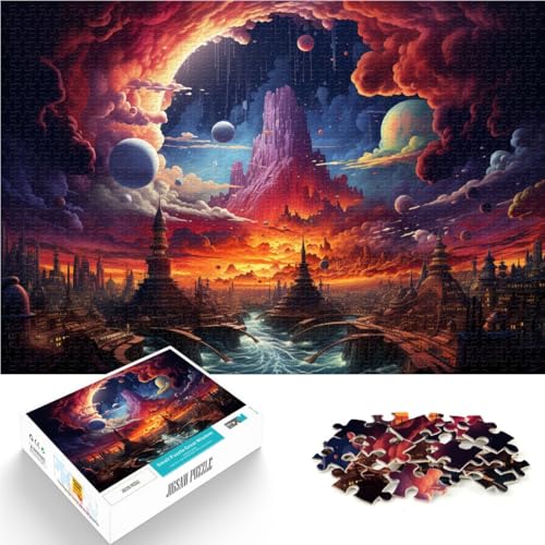 Puzzle 1000 Teile für Erwachsene, Landschaft, Stressabbau-Spielzeug, hilft dem Gehirn, süchtig machendes Spielzeug zu trainieren und Geduld zu fördern, 10,27 Zoll x 14,96 Zoll Puzzle 1000 Teile für Erwachsene, Landschaft, Stressabbau-Spielzeug, hilft dem Gehirn, süchtig machendes Spielzeug zu trainieren und Geduld zu fördern, 10,27 Zoll x 14,96 Zoll von SYUNFEI
