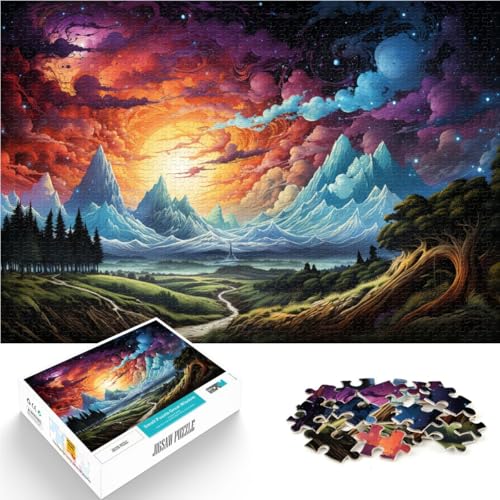 1000-teiliges Puzzle für Erwachsene, Landschafts-Quizspiel, 26 x 38cm, Weihnachts-Puzzle-Geschenke für Teenager ab 14 Jahren von SYUNFEI