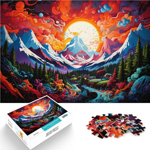 Puzzle für Erwachsene, 2000 Teile, Landschafts-Quizspiel, jedes Teil ist einzigartig – anspruchsvolles Familienspiel, 70 x 100 cm, für Teenager ab 14 Jahren von SYUNFEI