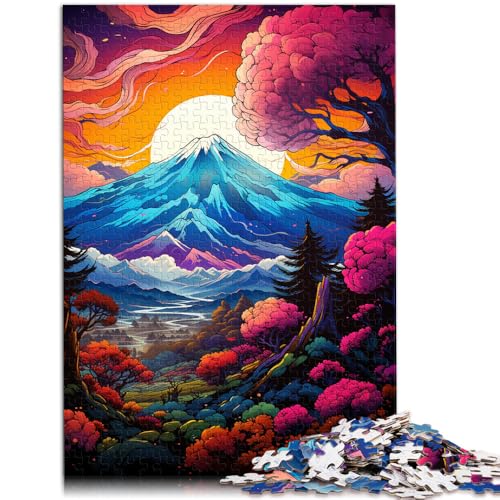 Puzzle Landschaft des Mount Fuji in Japan, 2000 Teile, Puzzle für Erwachsene, 70 x 100 cm, graue Kartenpuzzles, Lernspiel für Erwachsene und Kinder von SYUNFEI
