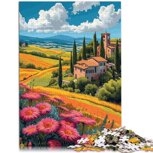 Puzzle für Erwachsene, 1000 Teile, Landschaftskunst, Spiele, Spielzeug, Geschenk, Herausforderung der Gehirnintelligenz, süchtig machendes Spielzeug, 14,96 x 20,47 Zoll Puzzle für Erwachsene, 1000 Teile, Landschaftskunst, Spiele, Spielzeug, Geschenk, Herausforderung der Gehirnintelligenz, süchtig machendes Spielzeug, 14,96 x 20,47 Zoll von SYUNFEI