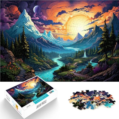 Puzzle für Erwachsene, 1000 Teile, farbenfrohe Landschaftskunst, Spiele, Spielzeug, Geschenk, tolles Geschenk für Spiele, 19,7 x 29,5 Zoll, für Teenager ab 14 Jahren Puzzle für Erwachsene, 1000 Teile, farbenfrohe Landschaftskunst, Spiele, Spielzeug, Geschenk, tolles Geschenk für Spiele, 19,7 x 29,5 Zoll, für Teenager ab 14 Jahren von SYUNFEI